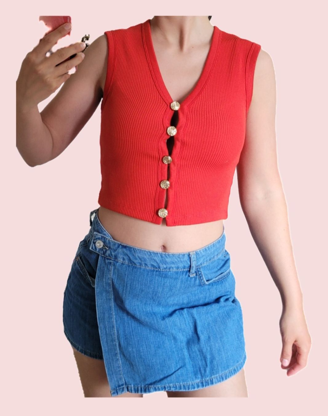 H&M Top: H&M Top rouge - Taille XS – Nuovo e nell'imballaggio originale da Genève venduto da Tanaa_12