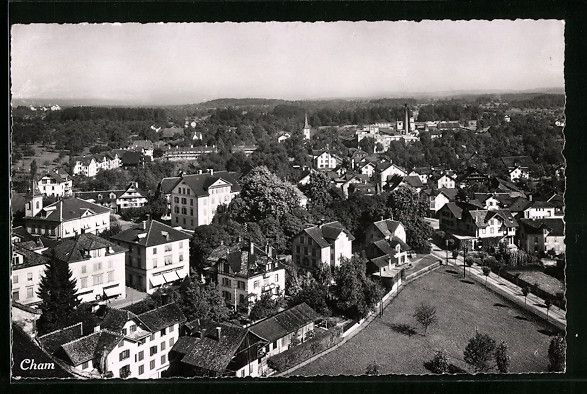 Cartoline postali: AK Cham, Teilansicht des Ortes – Usato da Berlin venduto da bartko-reher