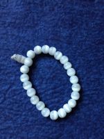 Modeschmuck Armband weiss schimmernd