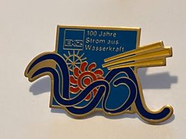 1 Pin EKZ Strom aus Wasserkraft 100 Jahre
