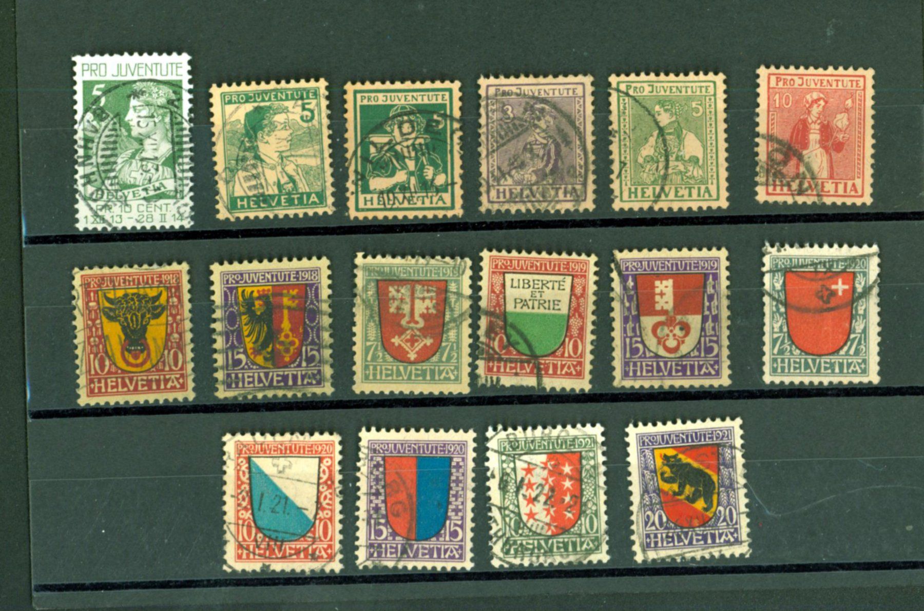 Alle Briefmarken: Pro Juventute Anfangswerte (Y963) – Gebraucht aus Seuzach von Philahits