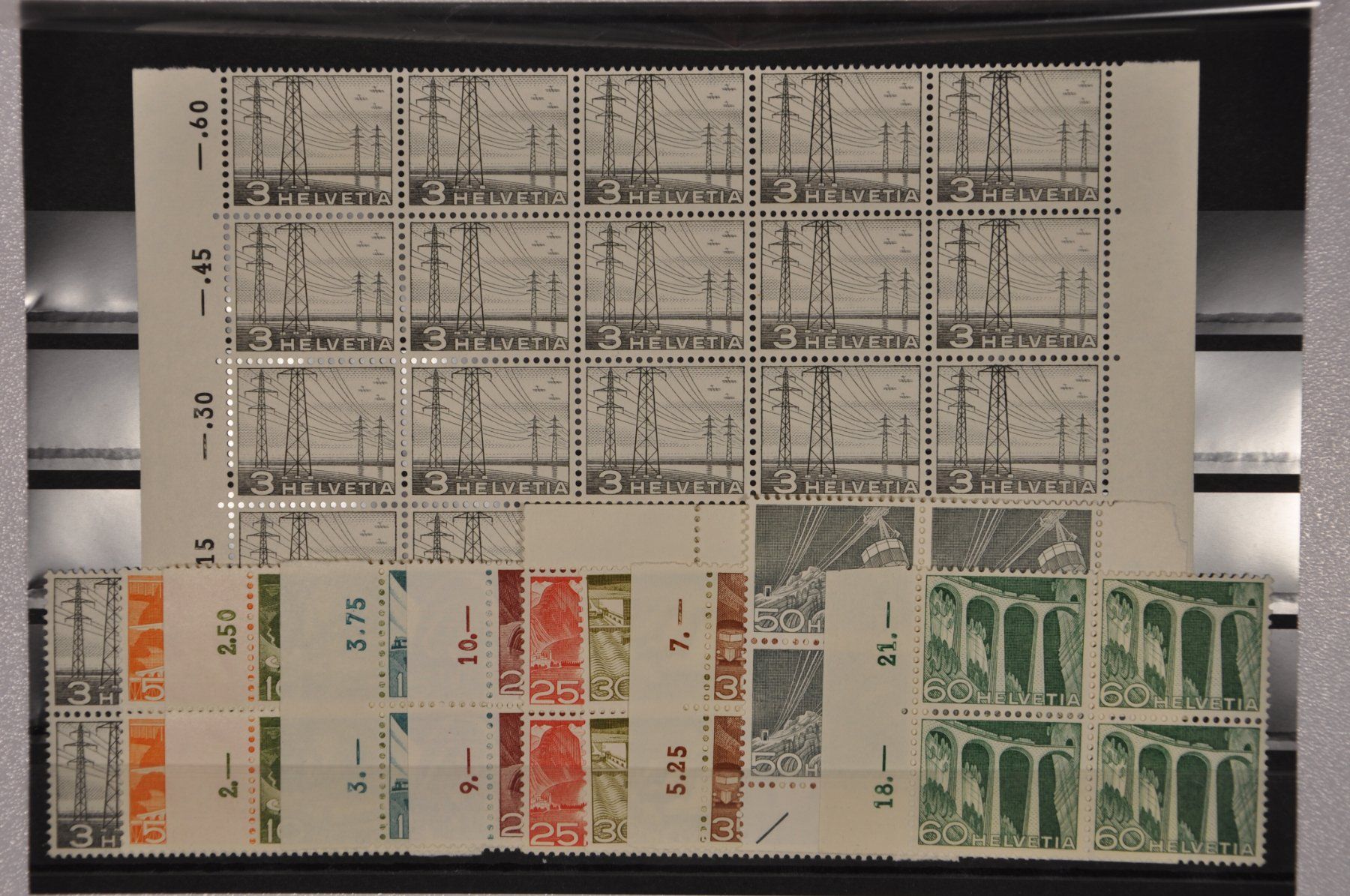 Tutti i francobolli: 1949 Technik und Landschaft postfrische Werte – Nuovo (secondo la descrizione) da Wolfhalden venduto da Zinauktion