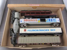 Lima Güterzug mit 6 Wagen, ohne OVP, DC, bespielt