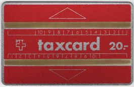 frühe ungebrauchte 20.- Schalter Taxcard (608A)