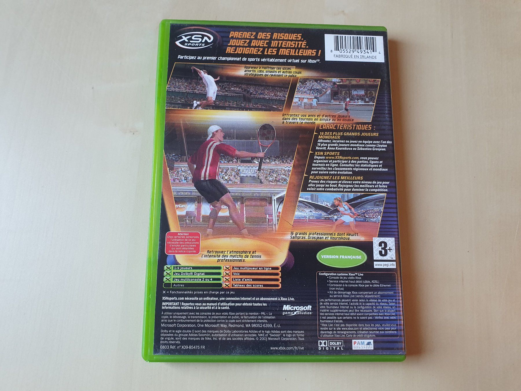 Microsoft Jeux: Top Spin – D'occasion à Stansstad par collectorsshop 1