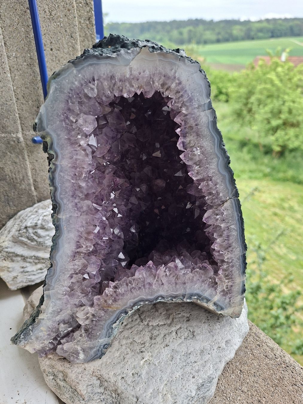 Pietre preziose: Amethyst Geode aus Südamerika 5 Kg – Usato da Ipsach venduto da jpbo 1