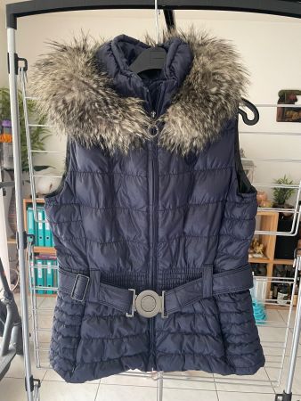Gilet poivre blanc taille s bleu