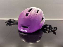 Giro Scamp II Kinder Velohelm XS (45-49 cm), Lila/Weiss