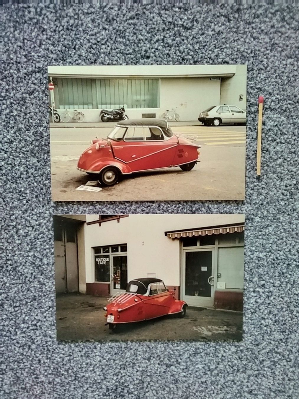 Poster & Bilder: FOTOS Oldtimer Messerschmitt Kabinenroller? – Gebraucht aus Appenzell von lama19