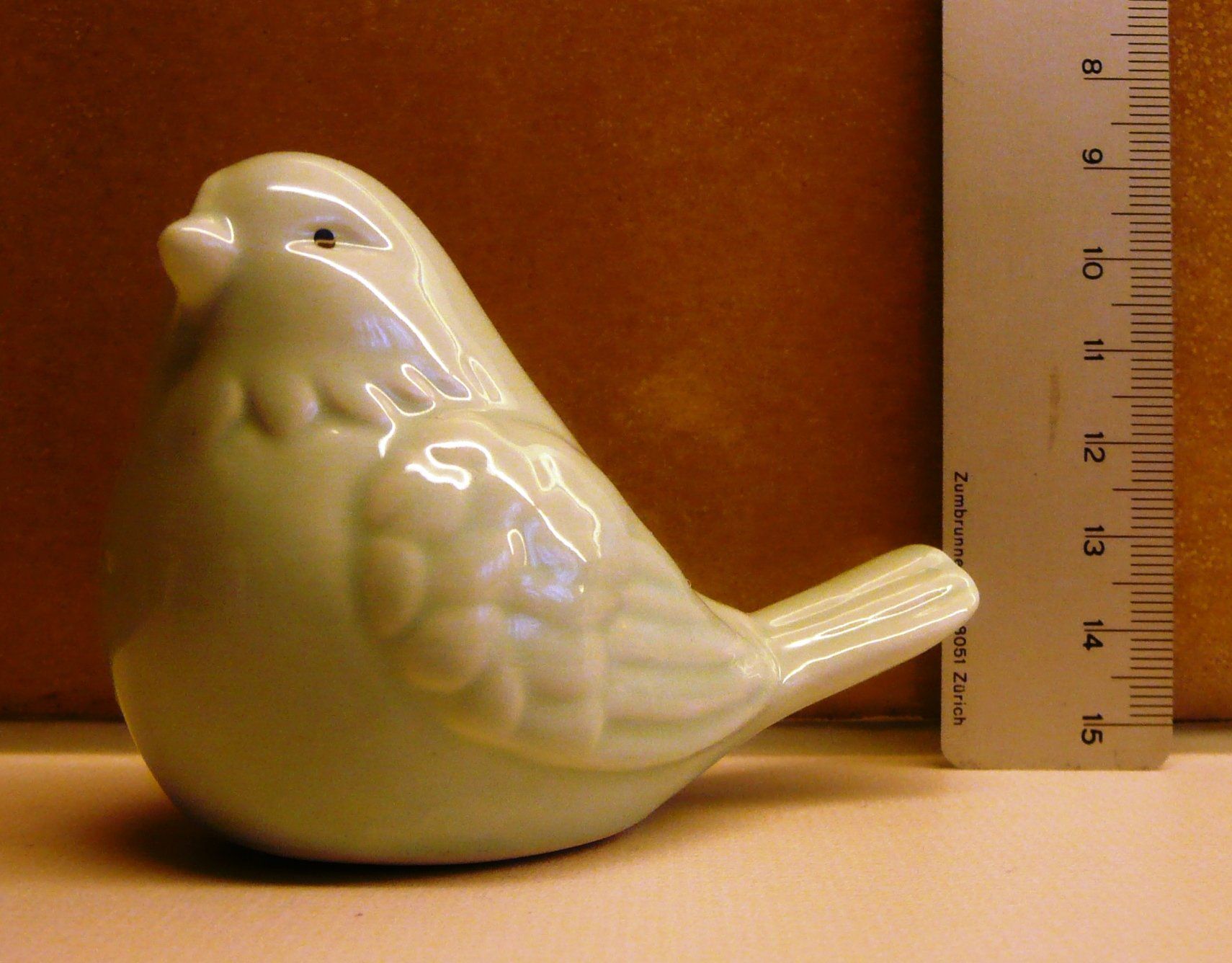 Statuette: hellblaues (türkis) Vögelchen; ca. 5.5 cm – Usato da Zürich venduto da zuerich00