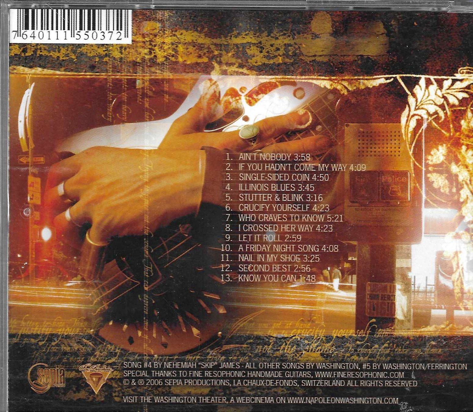 CD: Napoleon Washington - Homegrown - Swiss Blues – Usato da Savagnier venduto da Ne2065 1