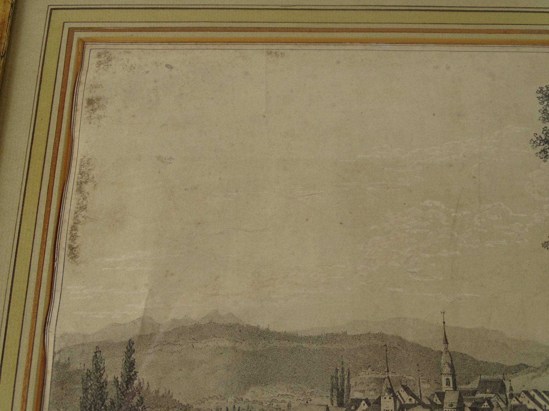 Stiche: ZOFINGEN, GROSSE LITHOGRAPHIE UM 1850 – Gebraucht aus Grüningen von Kartensammler 3
