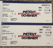 2 Tickets Patent Ochsner 26.03.2027 Theater 11 in Zürich
