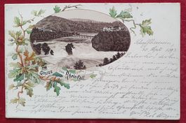 Gruss vom Rheinfall 1893