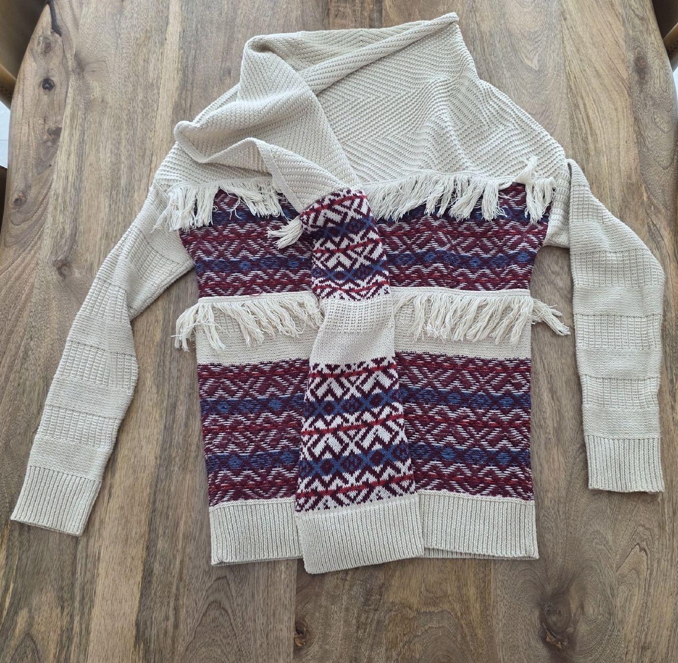 Esprit Jacken: Esprit Strickjacke mit Fransen beige Grösse S/M – Gebraucht aus Rheinsulz von Gilea 5