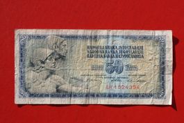 currency banknote jugoslavija 1968