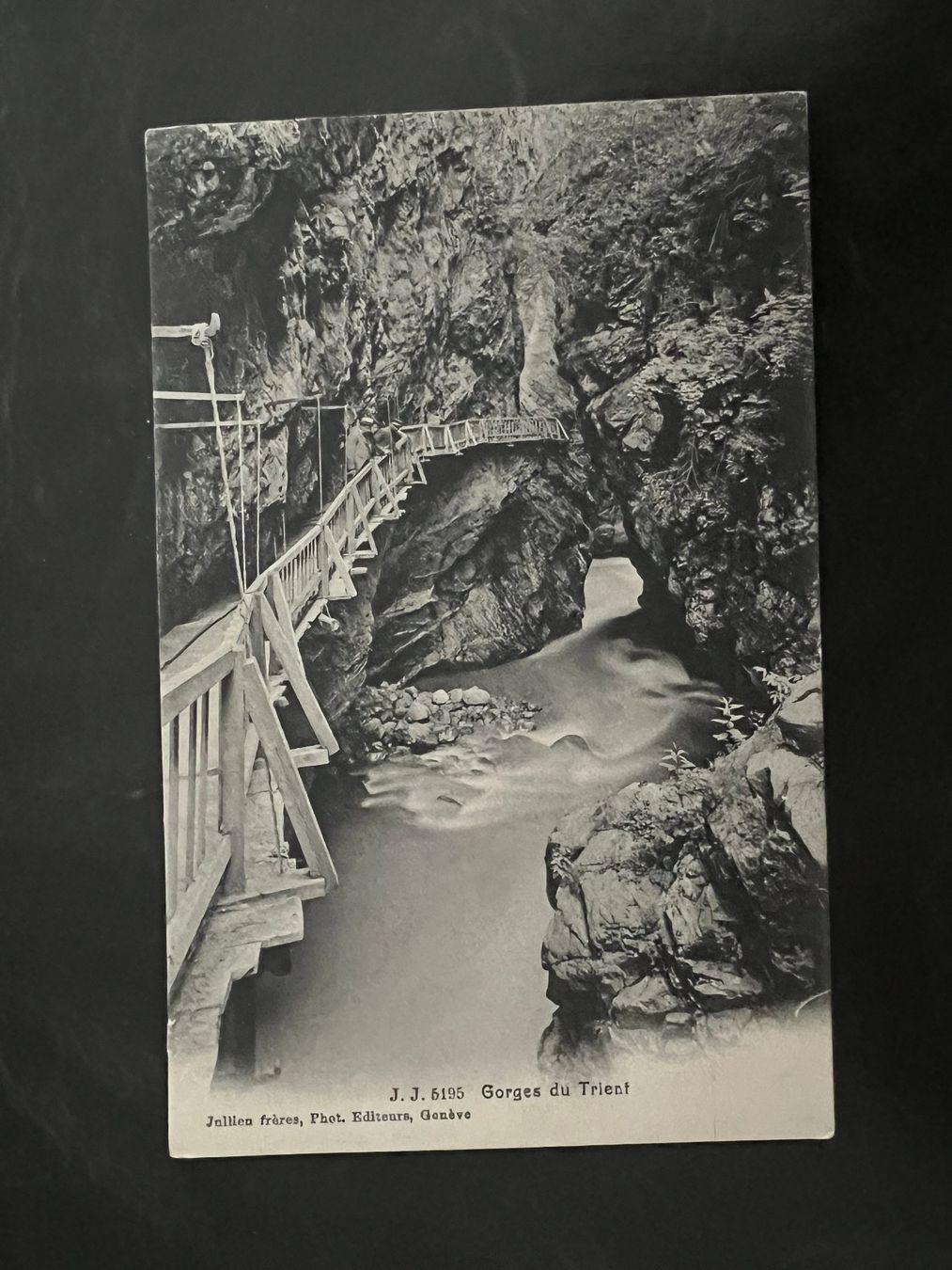 Cartoline postali: AK   1907 Gorges du Trient  (G3243) – Usato da Hinwil venduto da Sidi4