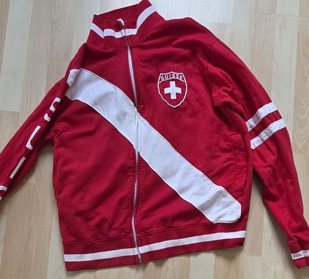 Sportjacke Rot Suisse Schweiz Grösse XL- Top Zustand