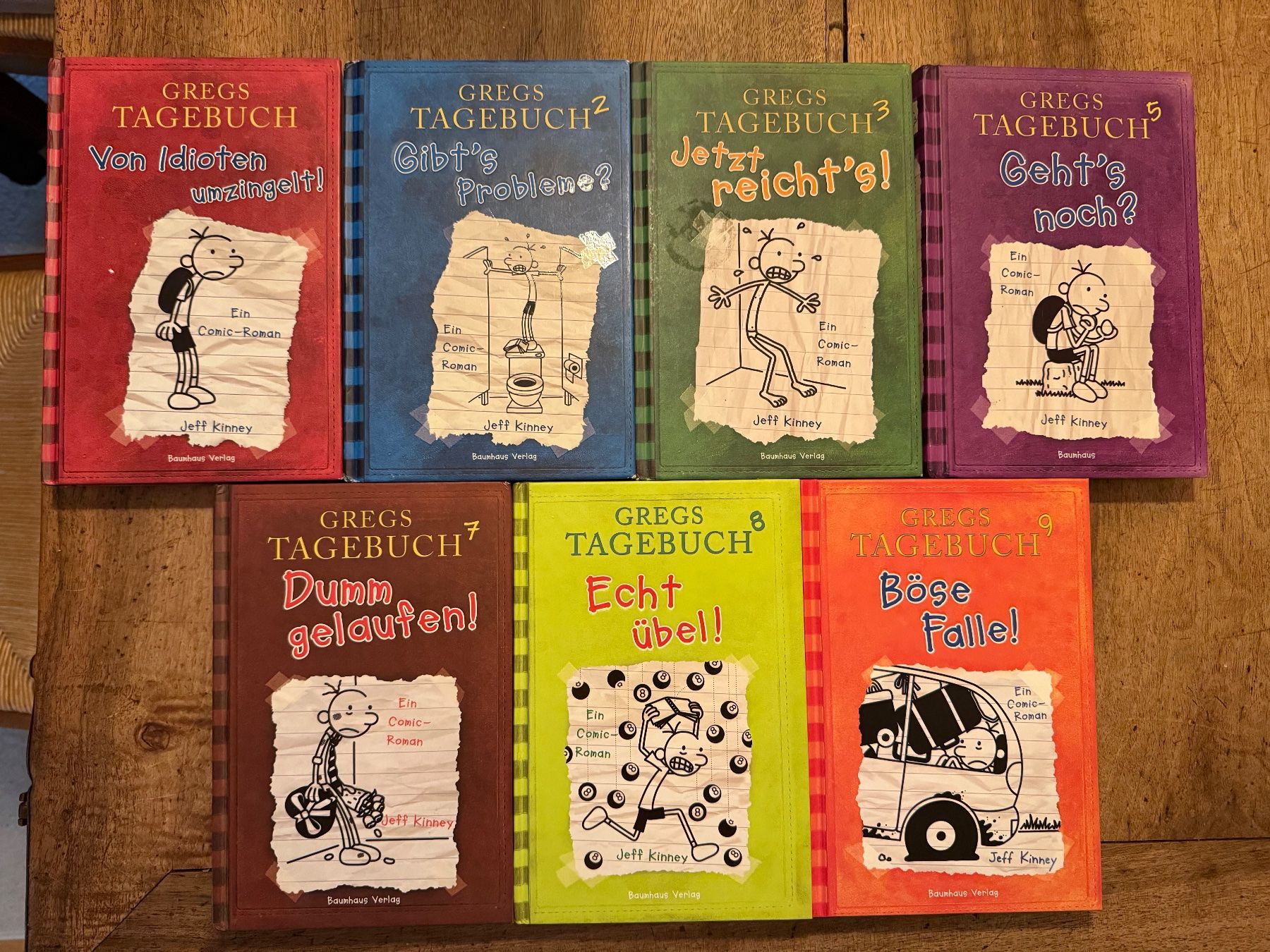 Livres: Gregs Tagebuch 1-3, 5, 7-9 – D'occasion à Zürich par mic_qnt9