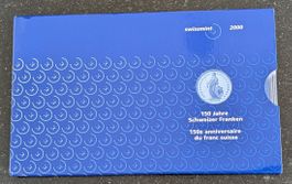 Münzsatz Schweiz 2000 pp 150 Jahre Schweizer Franken