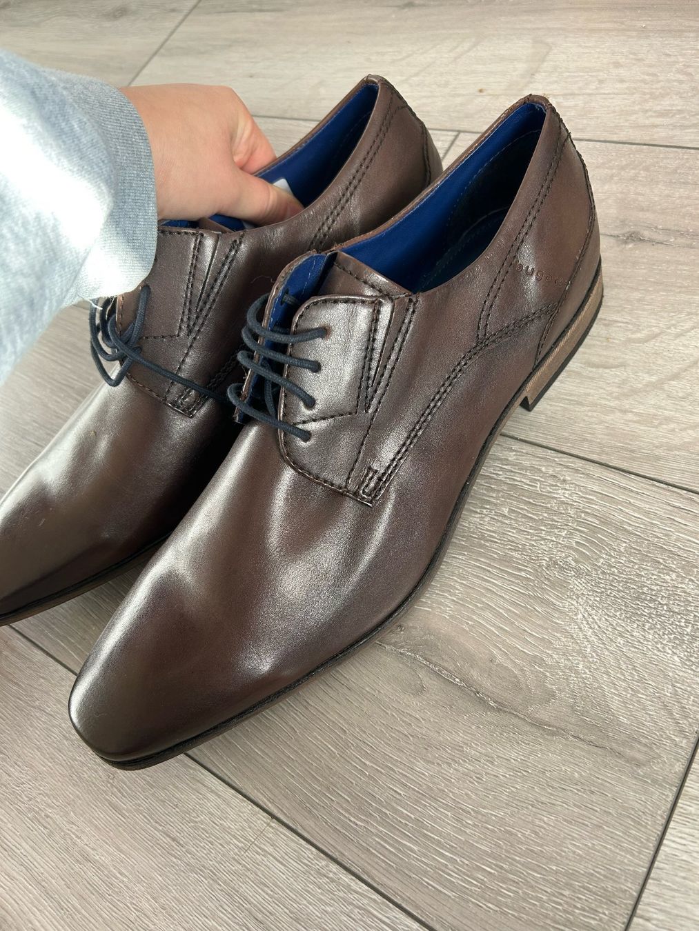 Scarpe da uomo: Bugatti Schuhe braun Leder Grösse 45 – Nuovo (secondo la descrizione) da Urdorf venduto da Wolda3
