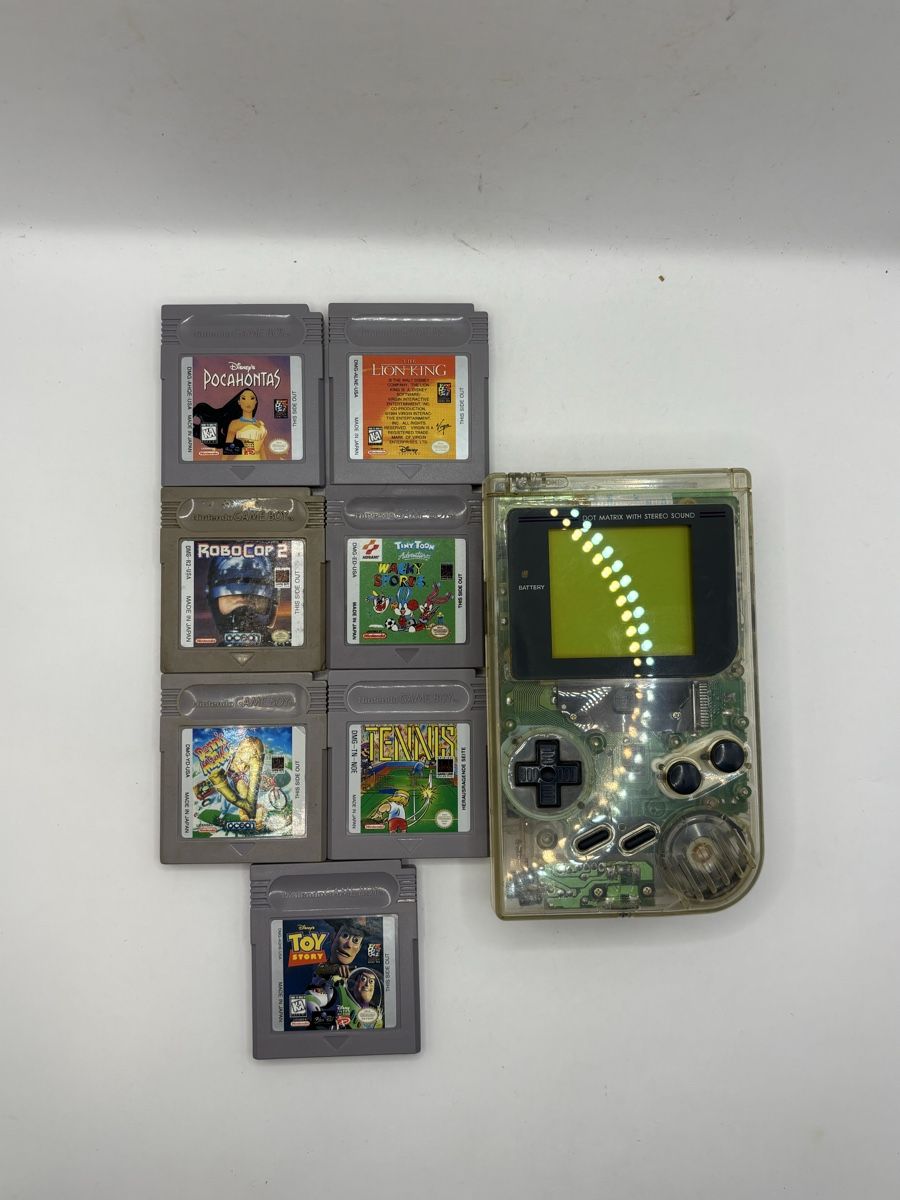 Nintendo Konsolen: Set GameBoy Classic Transparent + 7 Jeux – Gebraucht aus Genève von sho_67qj 2