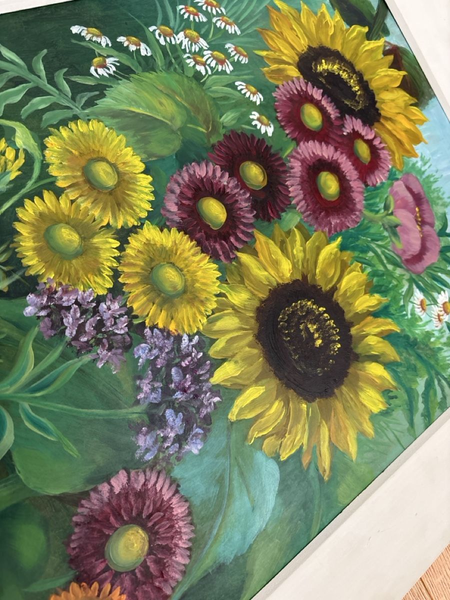 Tableaux: Blumenstillleben, sign. Kirschke, 1958 – D'occasion à Flums par Limatools 4