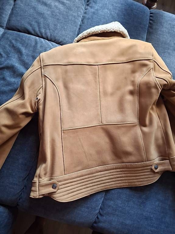 Giacche: Motorradjacke Leder beige, Grösse L – Usato da Oberkirch LU venduto da Carlchen 4