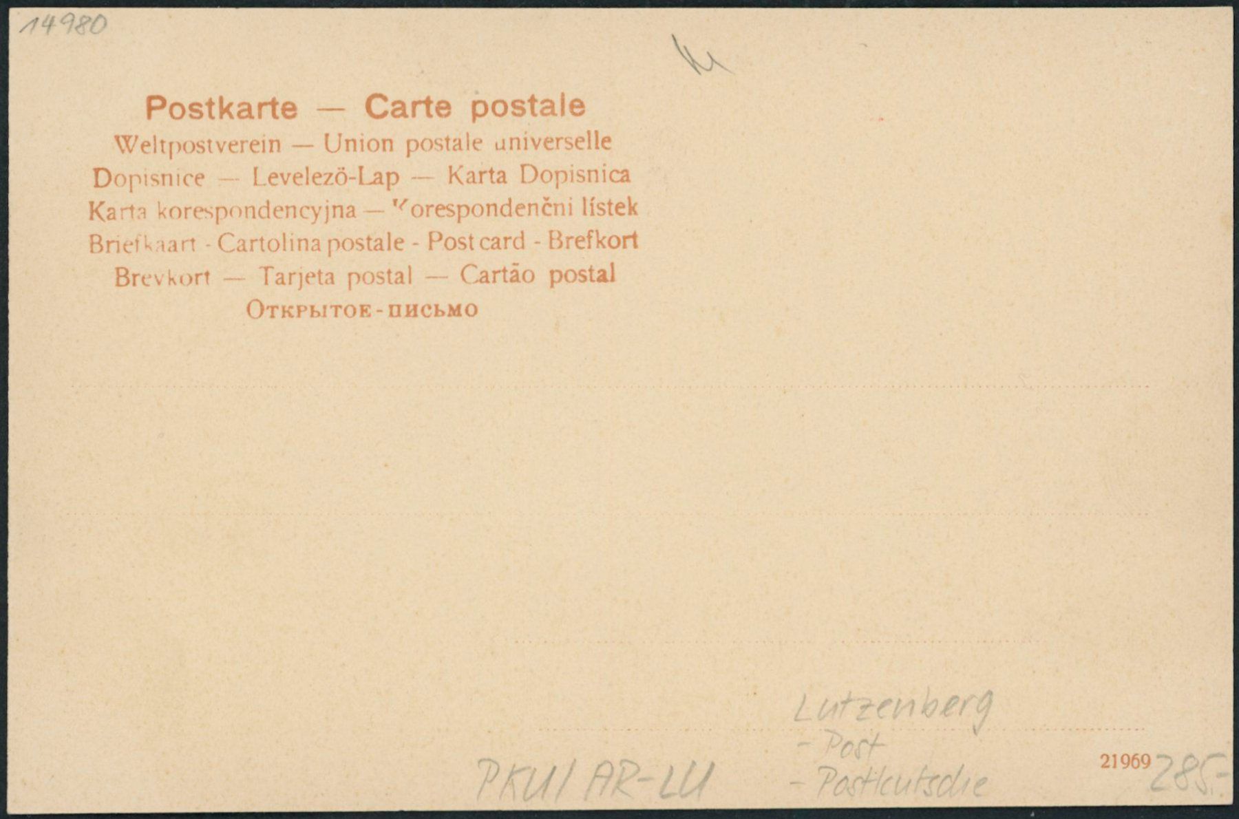 Cartes postales: AR Lutzenberg - Post - Postkutsche – Neuf (Voir description) à Schindellegi par leecollect 1