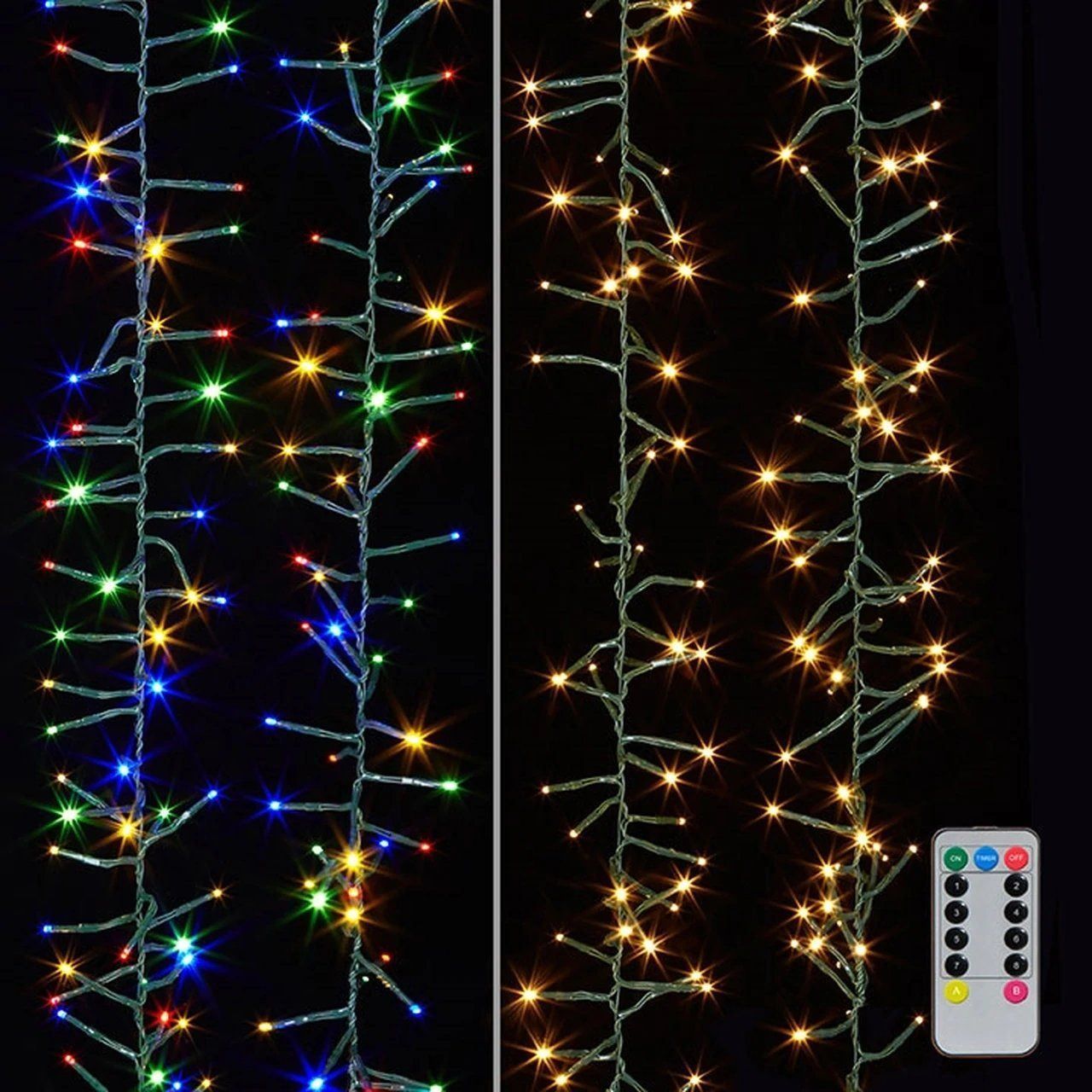 Ghirlande e barre luminose: LED Clusterlicht ca 2.4 m - Warmweiss – Nuovo e nell'imballaggio originale da Oberglatt ZH venduto da Mrf808 2