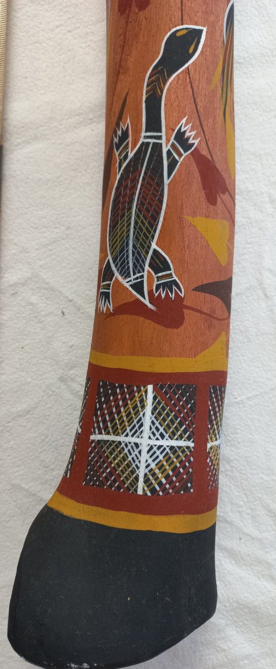 Musikinstrumente: Didgeridoo, Red Cedar mit Jabiru Motiv – Gebraucht aus Oberkirch LU von Renntiger0 6