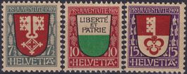 1919, PJ J12-J14 kompletter Satz postfrisch **. Kat: 60.-