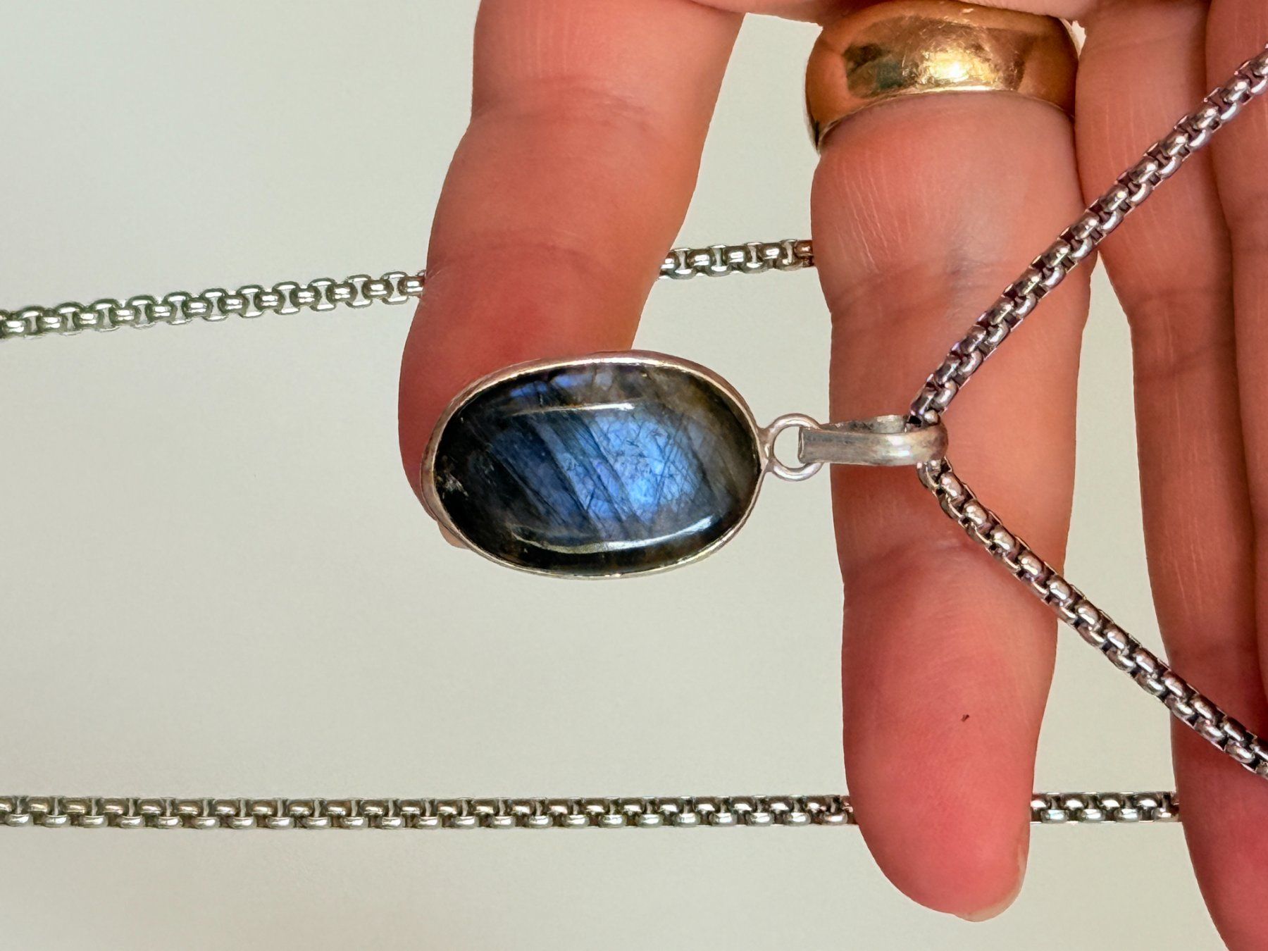 Catenine: Labradorite necklace – Nuovo e nell'imballaggio originale da Genève venduto da AGBERG 6