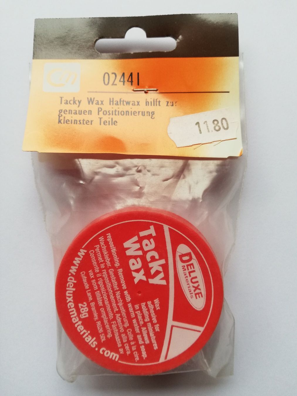 Modellismo RC: Tacky Haftwachs, 28g – Usato da Flüh venduto da AMS-Modellbau