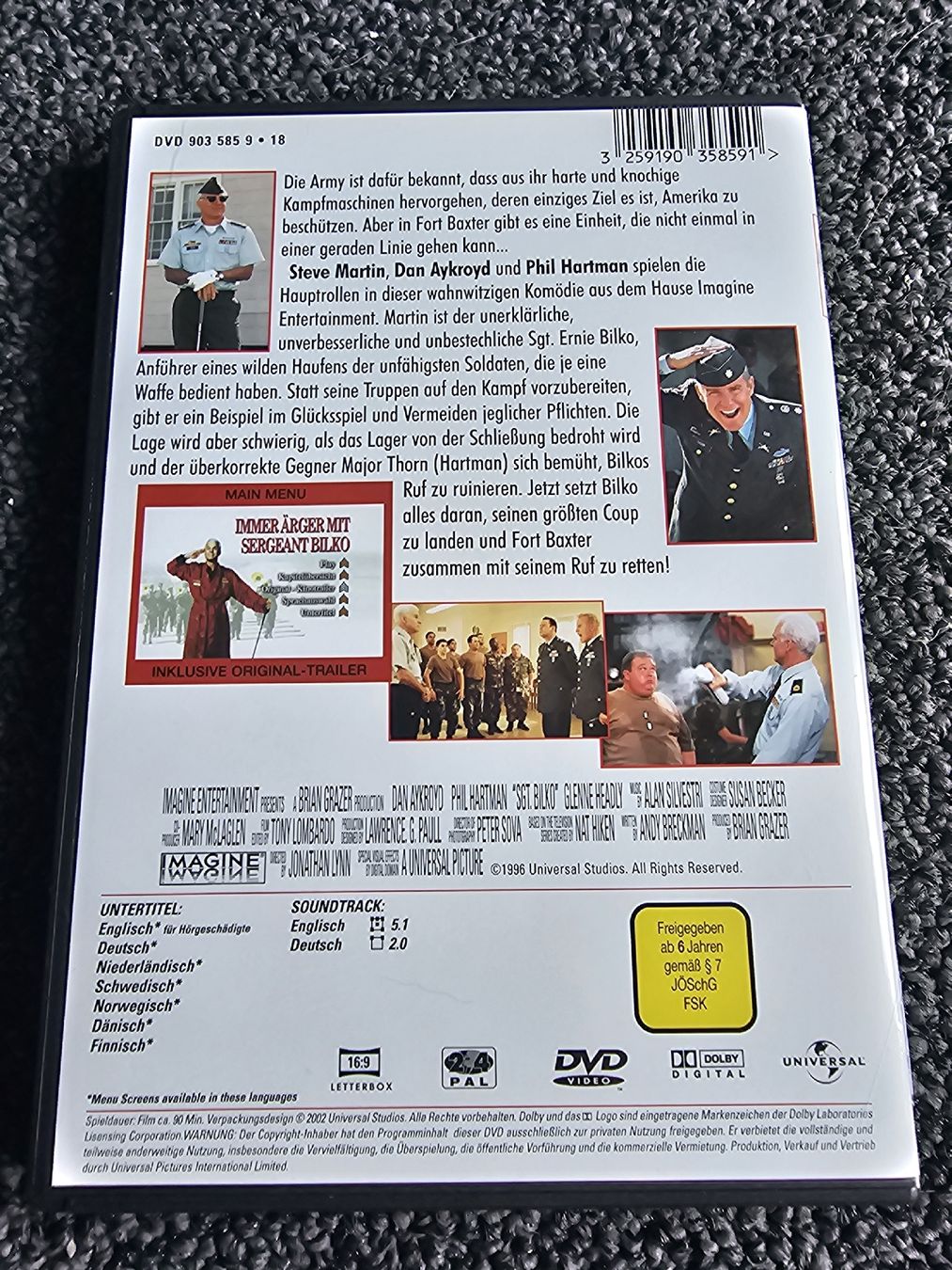 Tous les DVDs: DVD Immer Ärger mit Sergeant Bilko(22584) – D'occasion à Ruswil par jan_bxl5 1