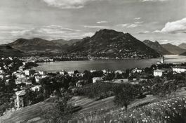 Grosse Fotokarte (15 x 21 cm) - Lugano, Monte Brè