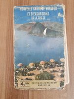 Reise- und Tourenkarte Schweiz, vintage