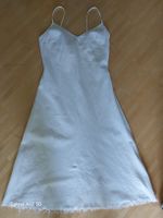 Sommerliches Leinenkleid, weiss, Grösse M, Made in Italy