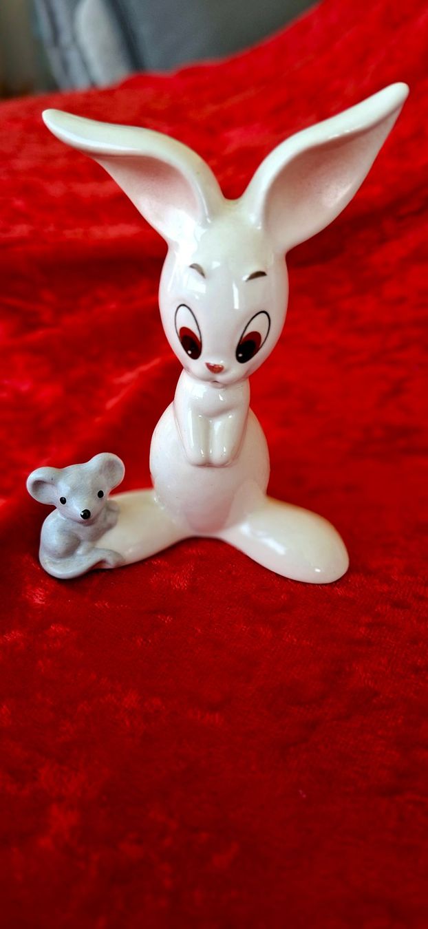 Hummel Statuette: Seltene Figur von Göbel "Hase mit Maus" – Usato da Eiken venduto da jej_89h8 1