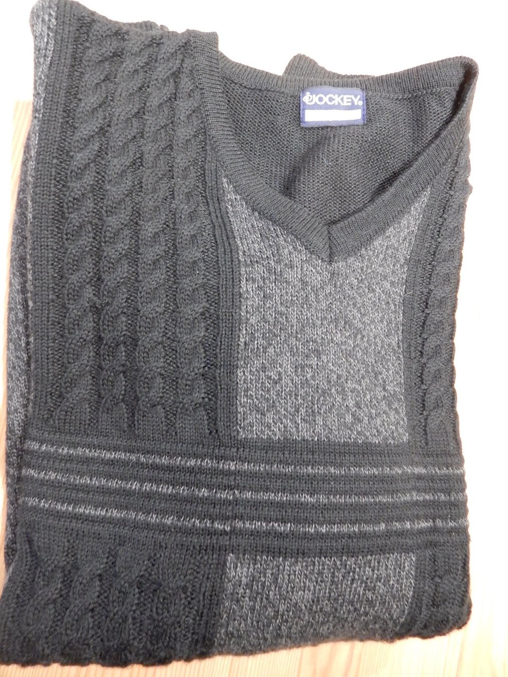 Pullover & Sweatshirts: Pullover Herrenpullover Jockey grau schwarz Zopfmuster L NEU – Gebraucht aus Jona von JOberg_25 6