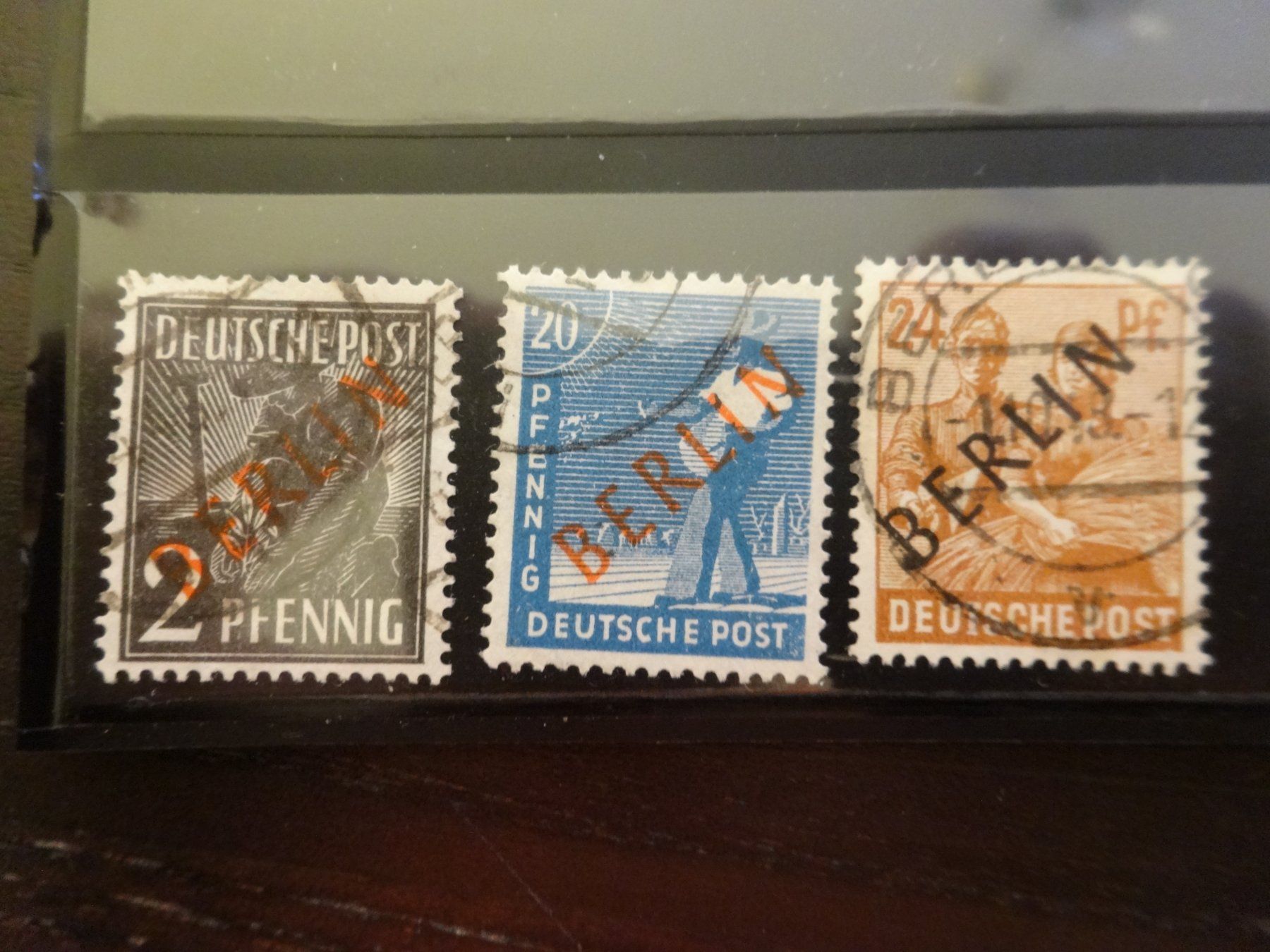 Tutti i francobolli: Berlin Briefmarken Mi Nr. 9/21/26 gestempelt – Usato da Zürich venduto da reto33