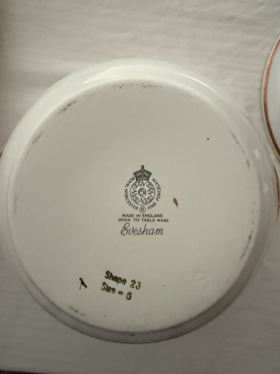 Ciotole: Vintage Schüssel Marke: Royal Worcester Evesham  – Usato da Rüti ZH venduto da Dauli 3