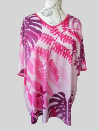 s.Masse ca Gr. 46 / 48 weiches Shirt rosa pink bordeaux Töne