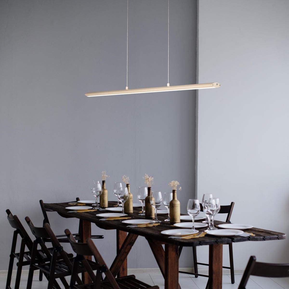 Lampadari & plafoniere: LED Pendelleuchte, CCT, 113 cm x 7 cm – Nuovo (secondo la descrizione) da Kreuzlingen venduto da Smart-Light 1