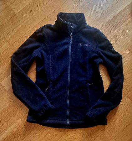 Sherpa Fleece Jacke, Schwarz, Grösse S für Damen