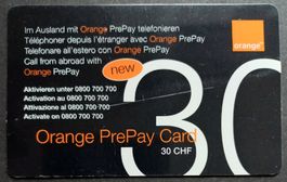 Taxcard - Orange PrePay CHF 20.- - CH - Phonecard