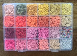Box Fimo Katsuki Bastelperlen flach, ca 4500 Stk.