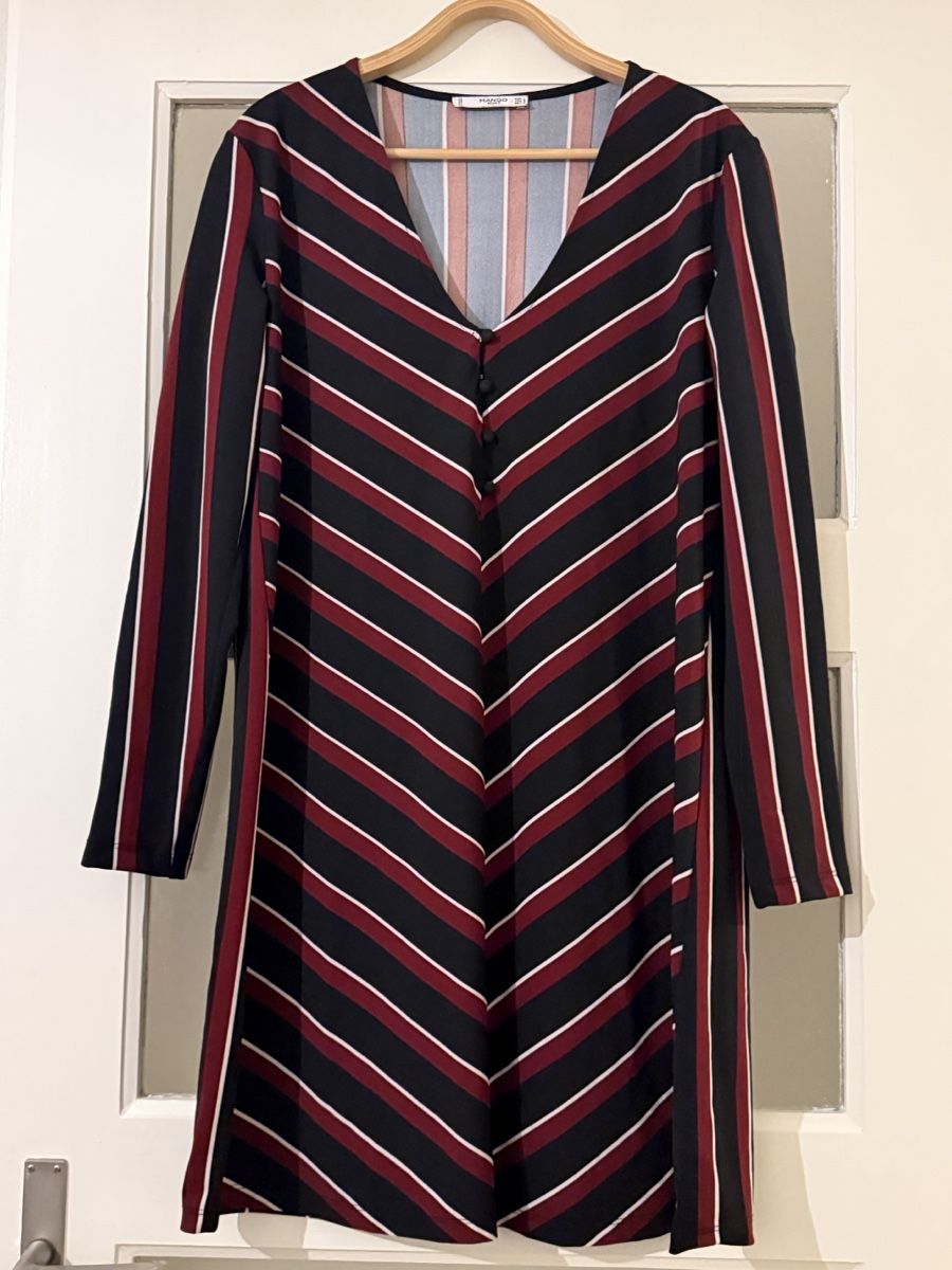 Mango Vestiti: Mango Kleid, Gr. L, gestreift – Nuovo (secondo la descrizione) da Basel venduto da zukk_