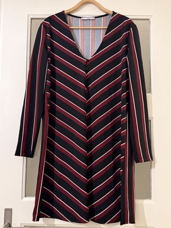 Mango Kleid, Gr. L, gestreift