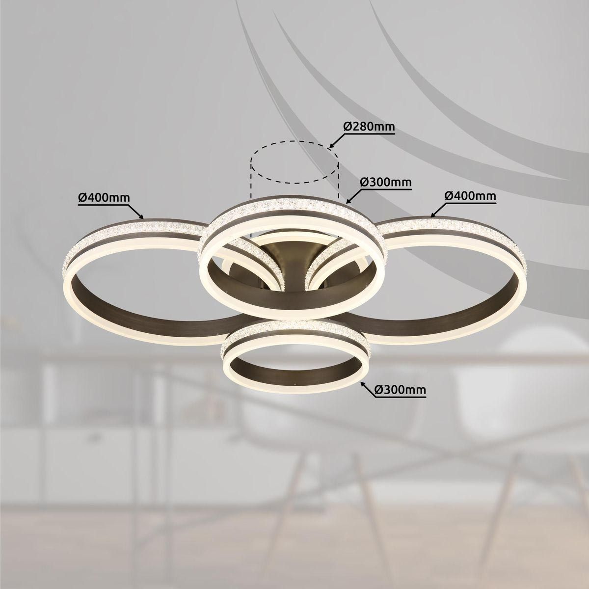 Lampadari & plafoniere: LED Deckenleuchte, CCT, 85 cm x 69 cm – Nuovo (secondo la descrizione) da Kreuzlingen venduto da Smart-Light 2